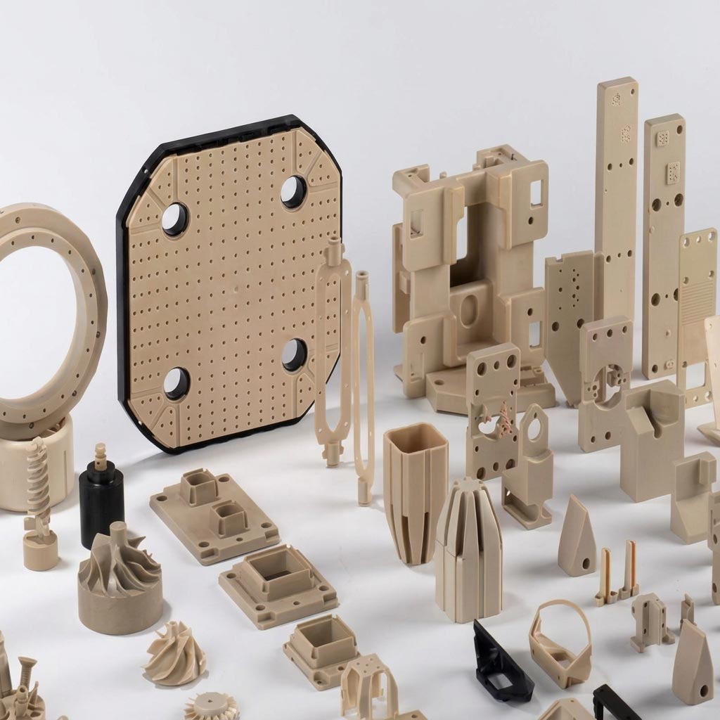 Precision CNC machined engineering plastic and aluminum parts